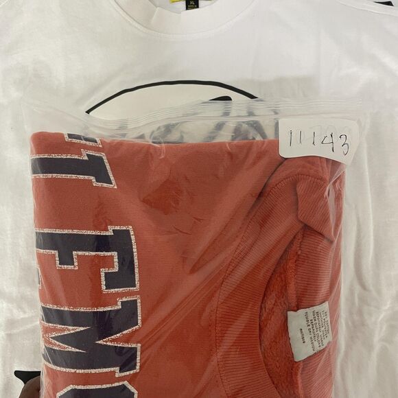 Vintage Clemson Tigers Sweatshirt Mens XL Orange NCAA Made USA Crewneck 90s - Picture 16 of 16